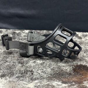 Black Tactical Dog Muzzle with Adjustable Straps for Small/Medium dogs
